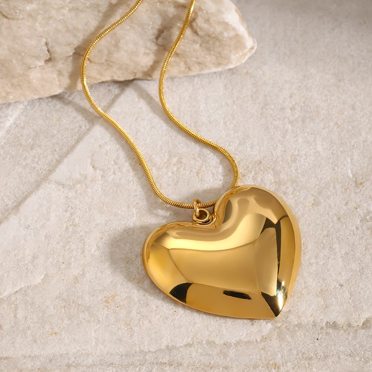 Chunky Heart Pendant - Oraish Store