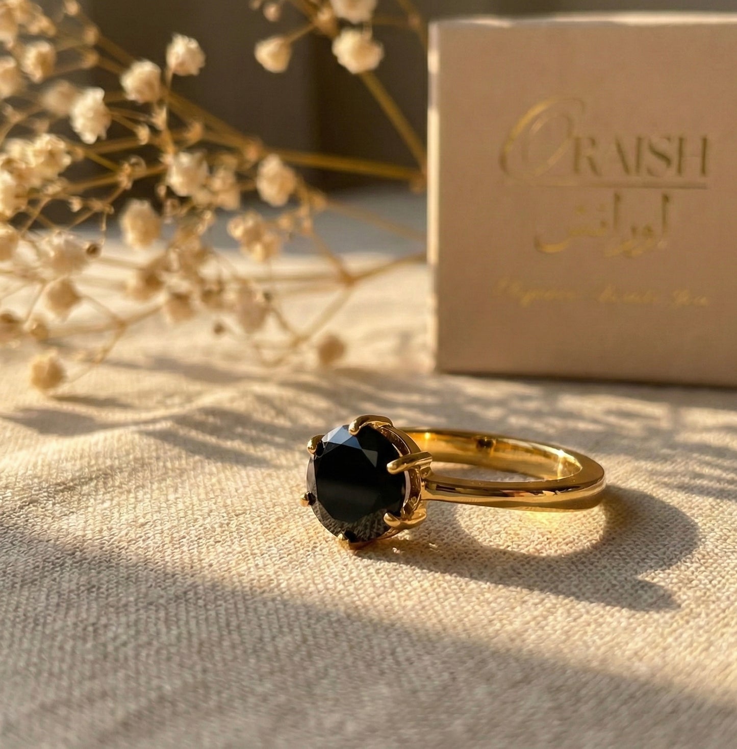 Black stone Ring