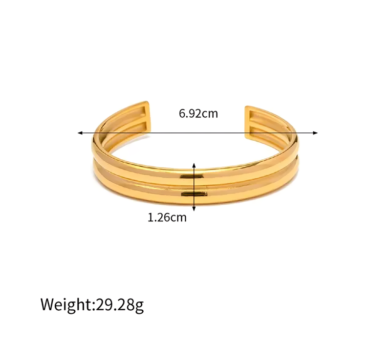 Double Layer Open Cuff - Oraish Store