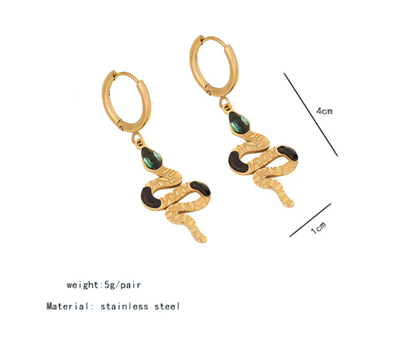 Punk Snake Earrings - Oraish Store