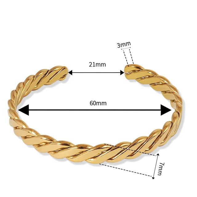Cuban Twisted Cuff - Oraish Store
