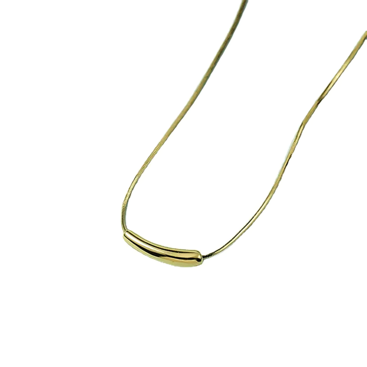 Clavicle Snake Bone Chain Necklace (Golden) - Oraish Store