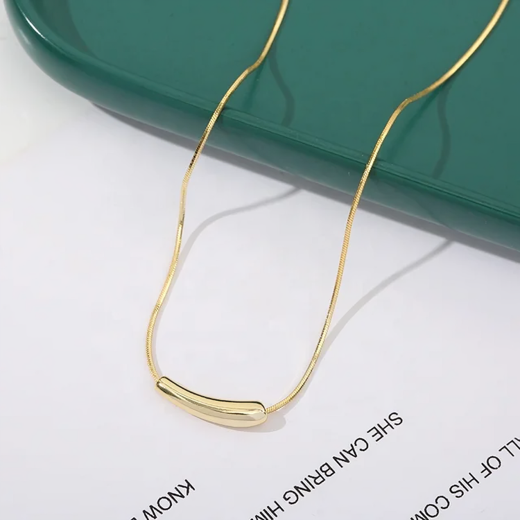 Clavicle Snake Bone Chain Necklace (Golden) - Oraish Store
