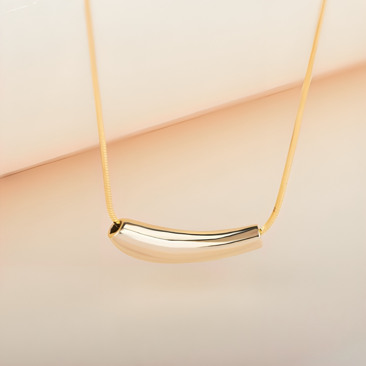 Clavicle Snake Bone Chain Necklace (Golden) - Oraish Store