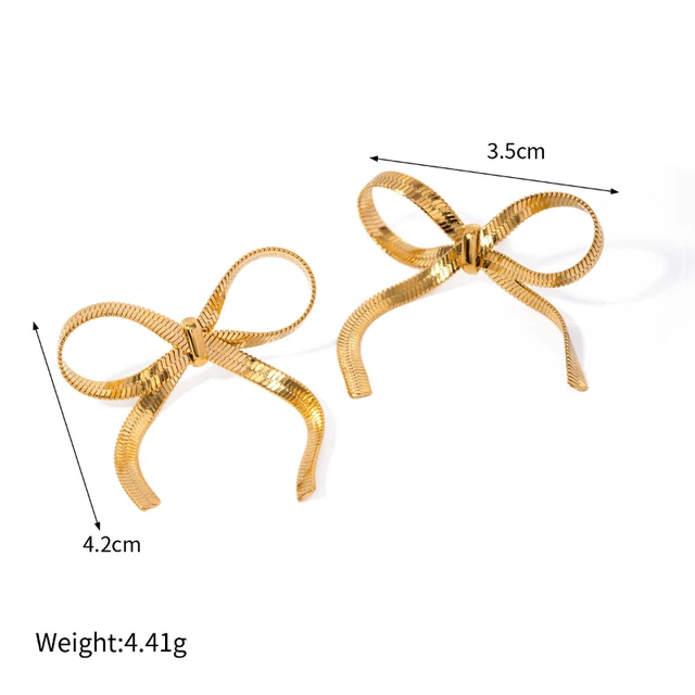 Ribbon Bow Studs - Oraish Store
