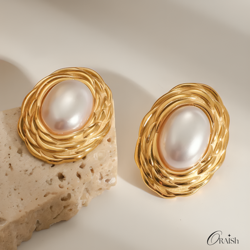 Zoraya Pearl Earrings - Oraish Store