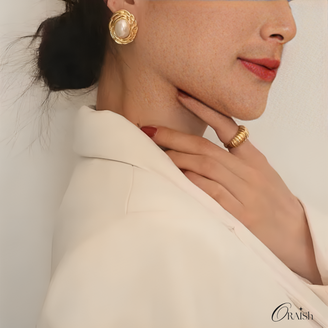 Zoraya Pearl Earrings - Oraish Store