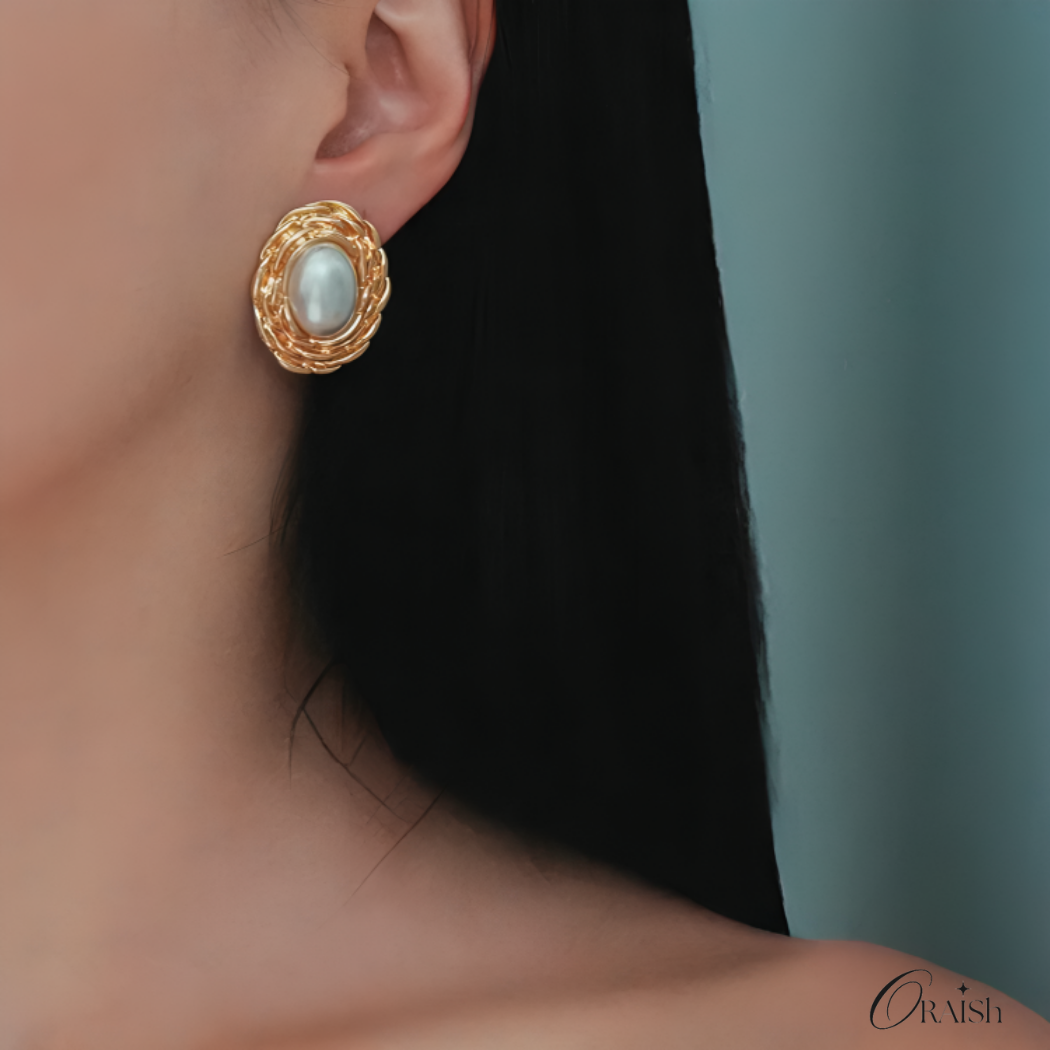 Zoraya Pearl Earrings - Oraish Store