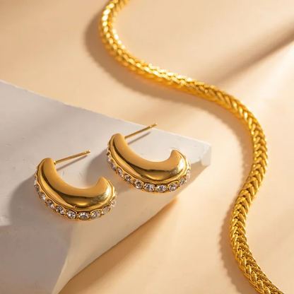 J shaped Earrings - Oraish Store