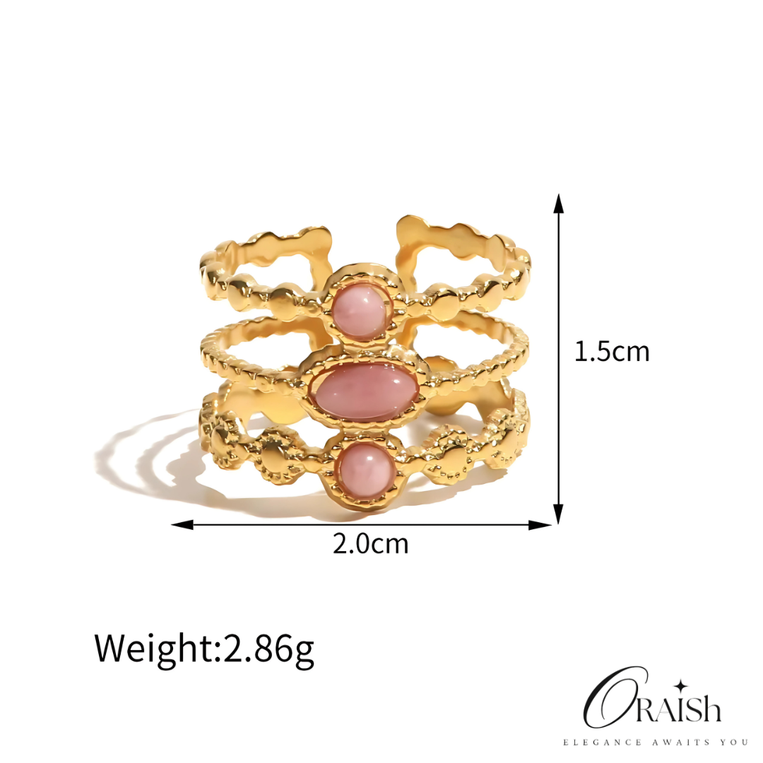 Pink Texture Ring - Oraish Store