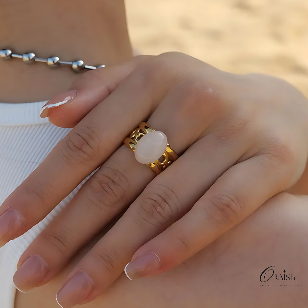 Crystal Bloom Ring - Oraish Store