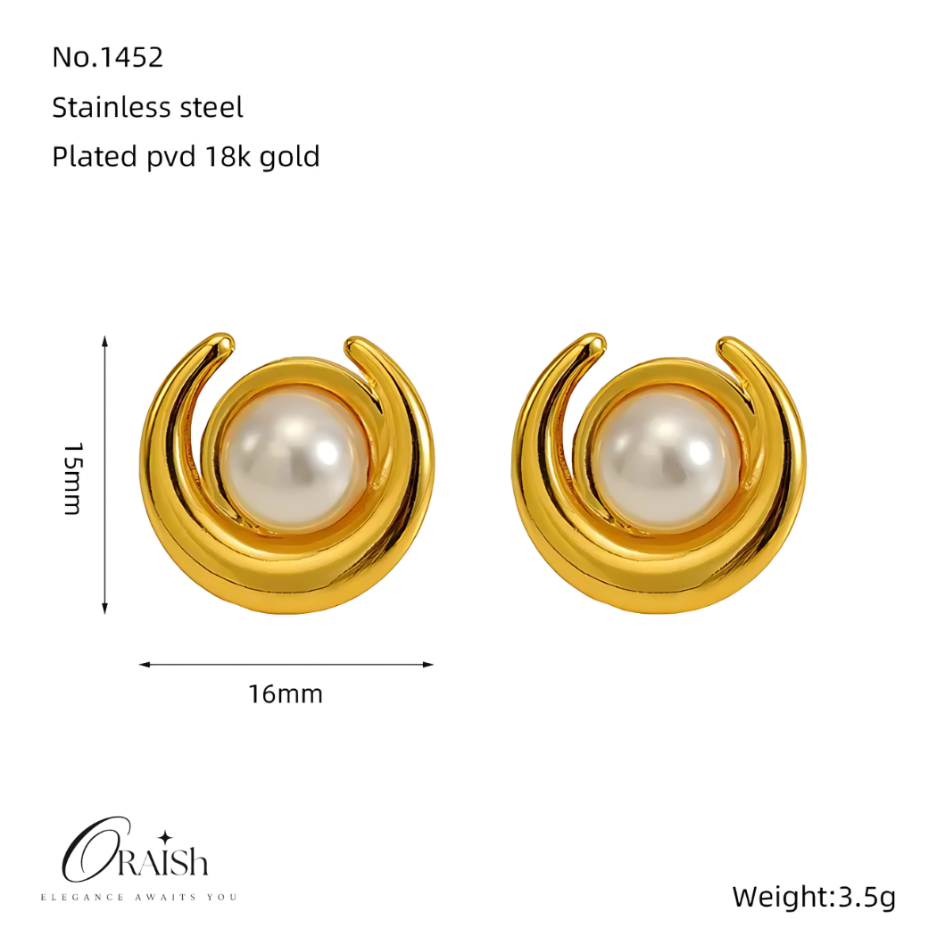 Classic Pearl Earrings - Oraish Store