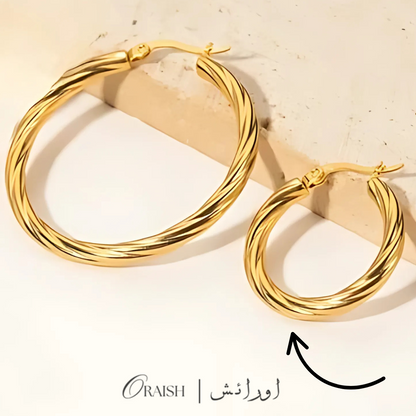 Twisted Circle Hoops