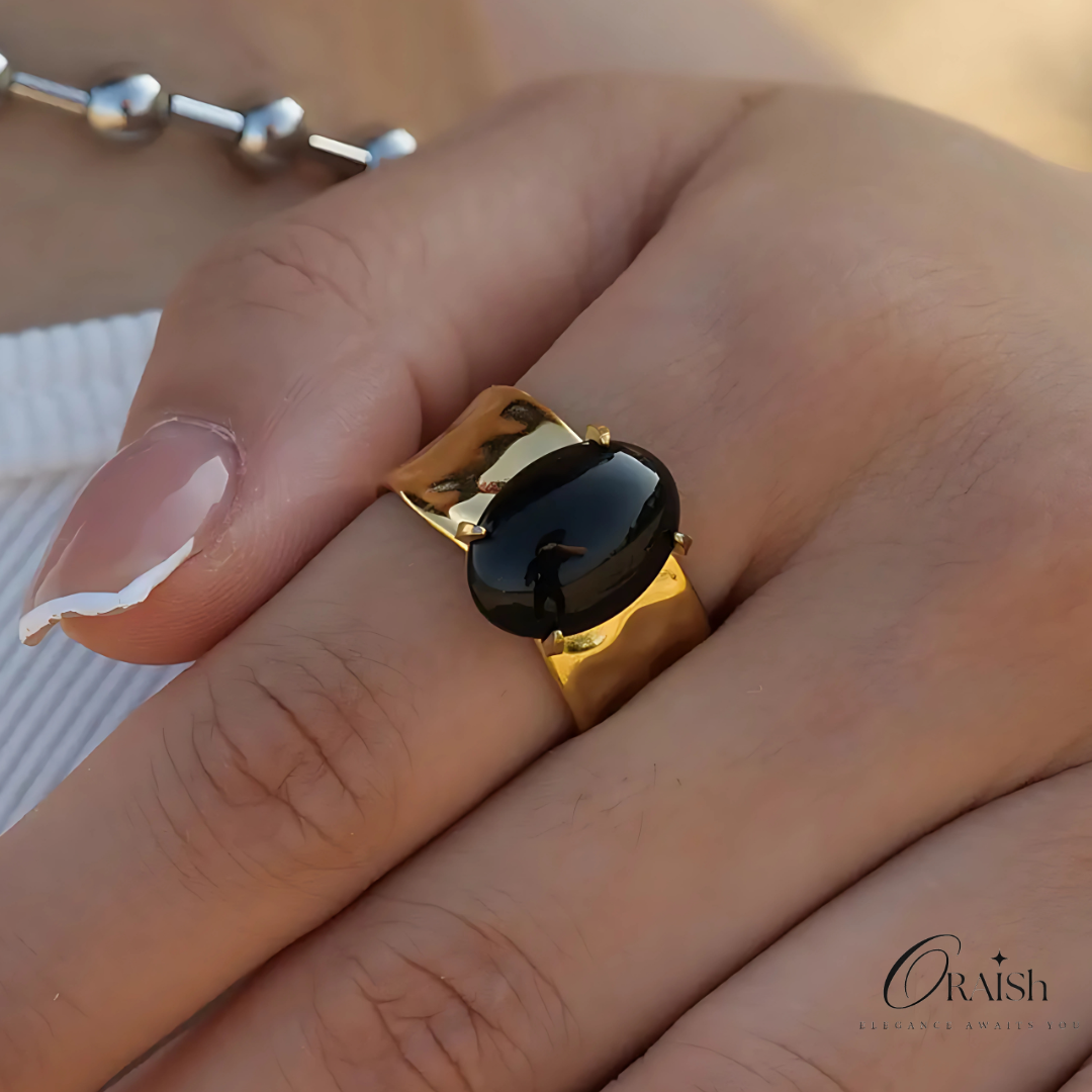 Charcoal Crush Ring - Oraish Store