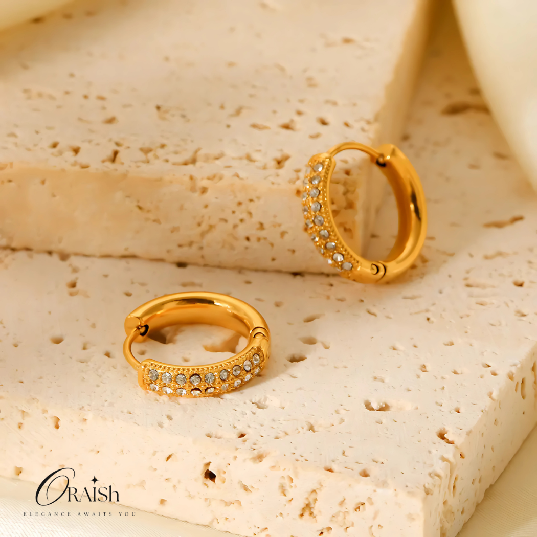 Zirconia Huggie Hoops - Oraish Store