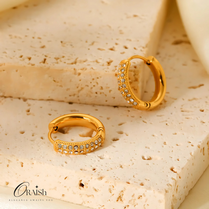 Zirconia Huggie Hoops - Oraish Store