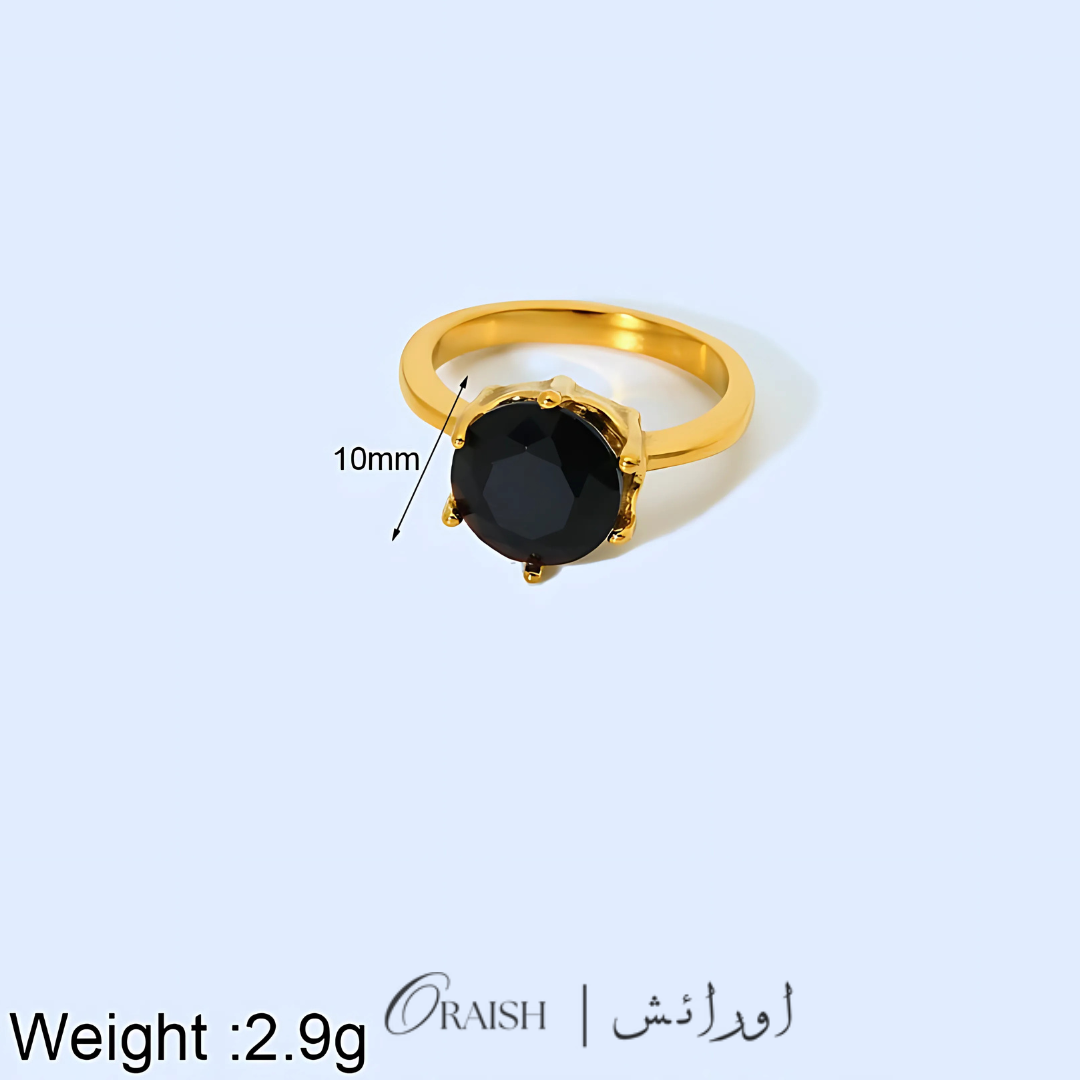 Black stone Ring