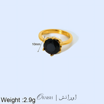 Black stone Ring