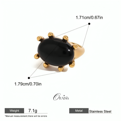 Black Onyx Ring - Oraish Store