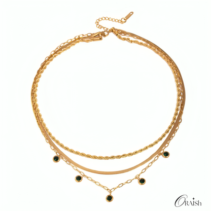 Onyx Multilayer Necklace - Oraish Store