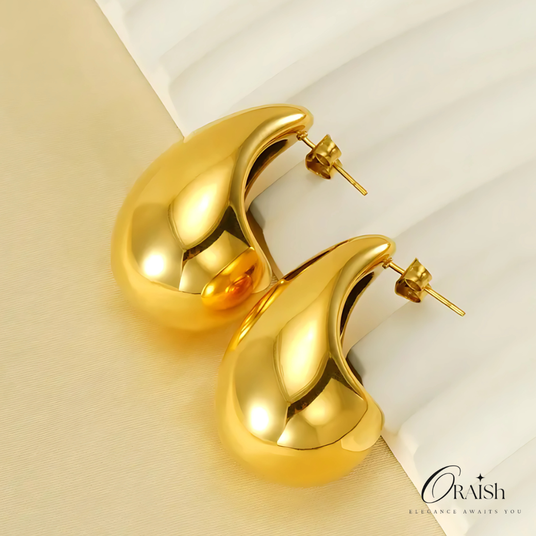 Golden Drop Earrings - Oraish Store