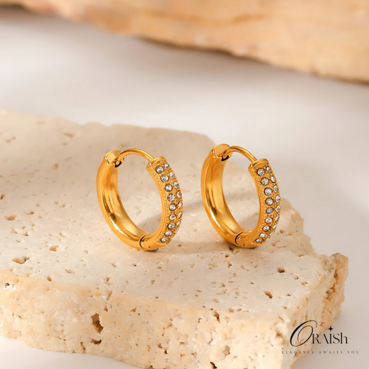 Zirconia Huggie Hoops - Oraish Store