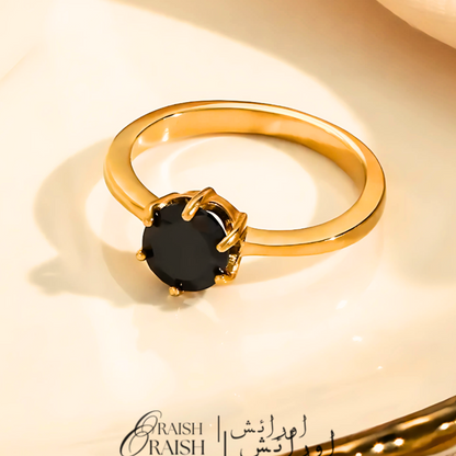 Black stone Ring