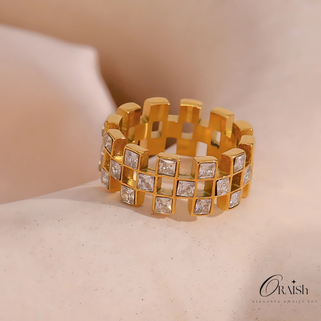 Chessboard Ring - Oraish Store
