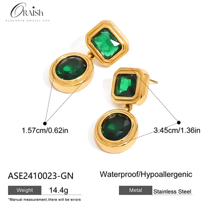 Esmeralda Hoops - Oraish Store