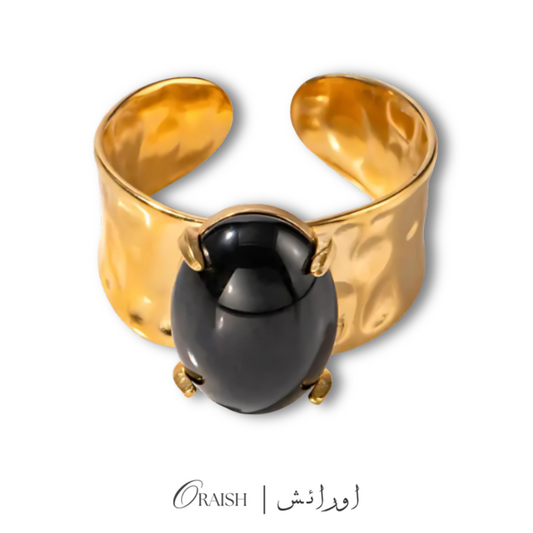 Charcoal Crush Ring