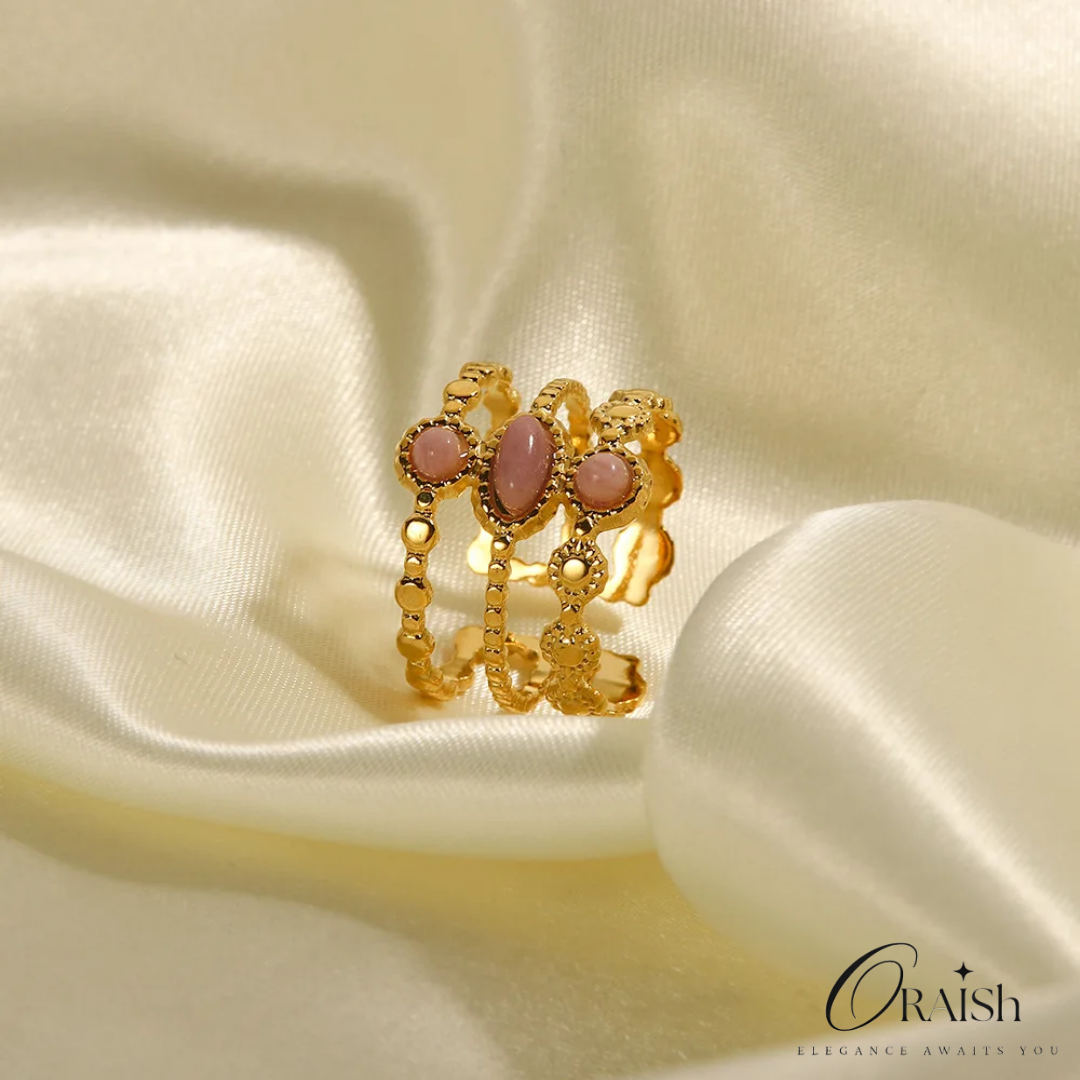 Pink Texture Ring - Oraish Store
