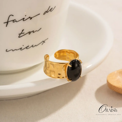 Charcoal Crush Ring - Oraish Store