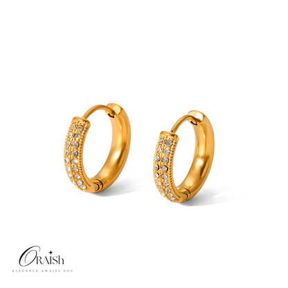 Zirconia Huggie Hoops - Oraish Store
