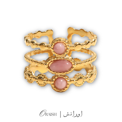 Pink Texture Ring