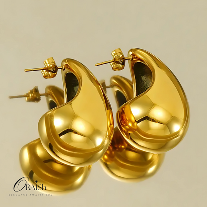 Golden Drop Earrings - Oraish Store