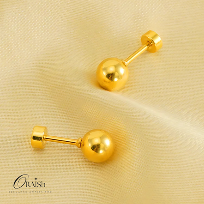 Golden Ball Studs - Oraish Store