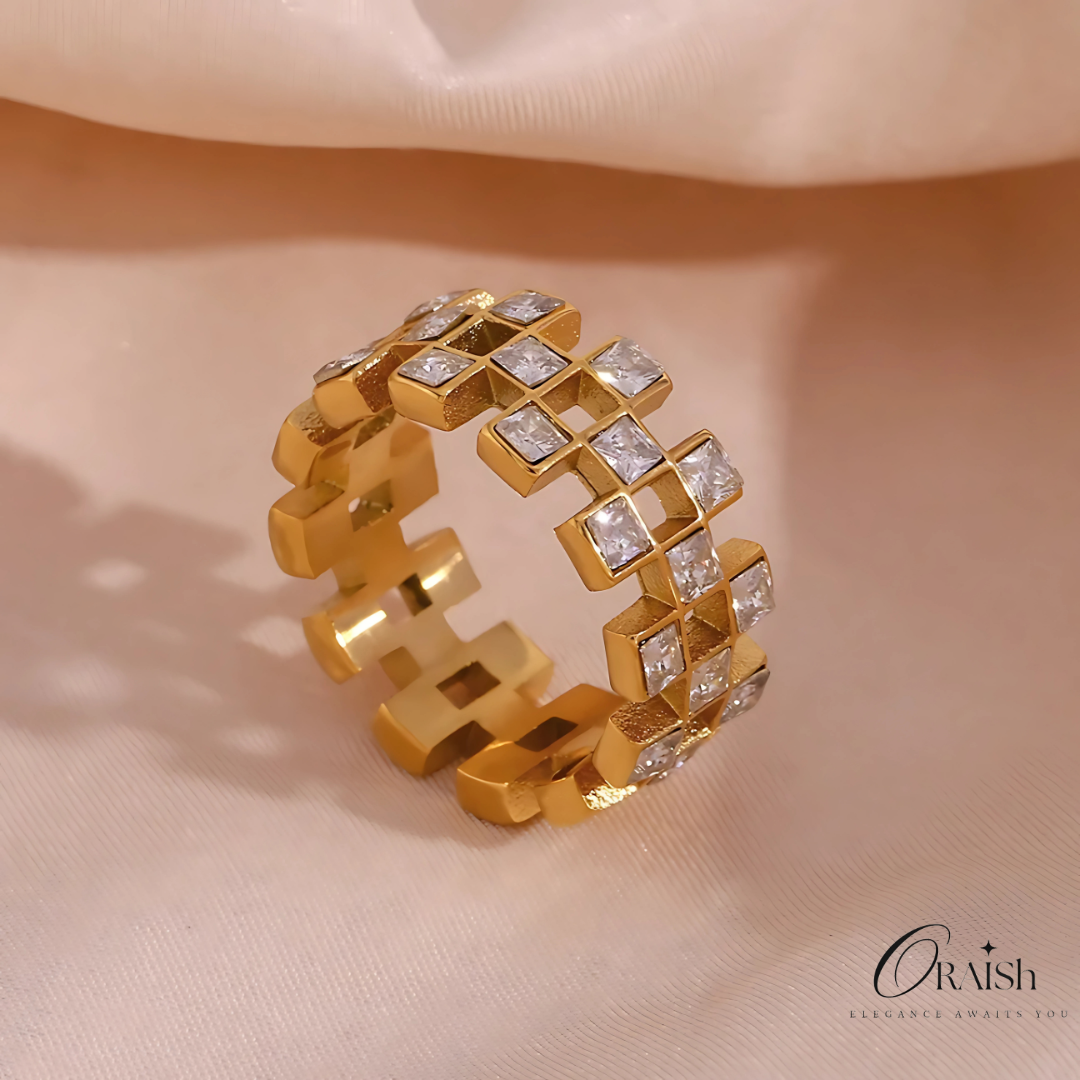 Chessboard Ring - Oraish Store