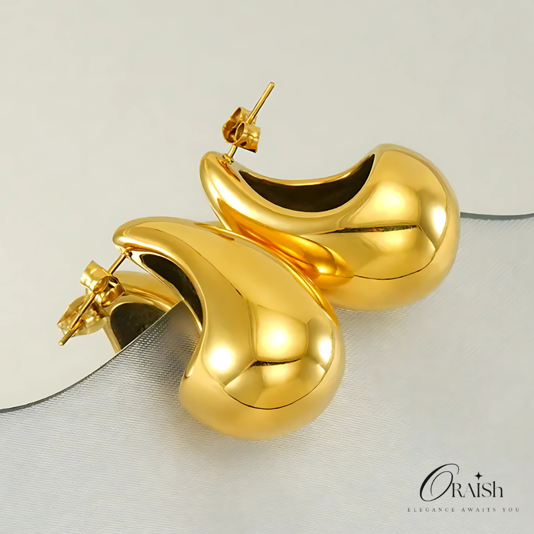 Golden Drop Earrings - Oraish Store