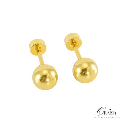 Golden Ball Studs - Oraish Store