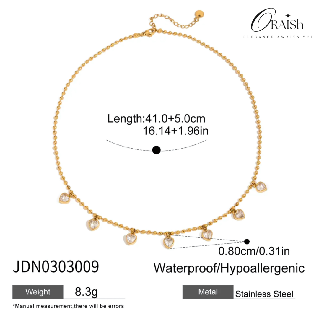 Gleam Heart Necklace - Oraish Store