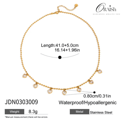 Gleam Heart Necklace - Oraish Store