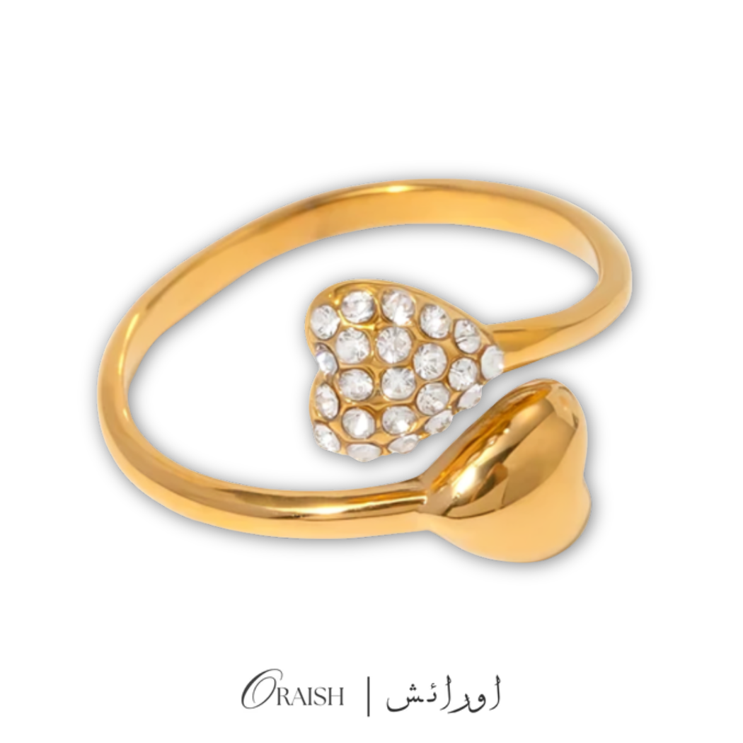 Rhinestone Open Ring