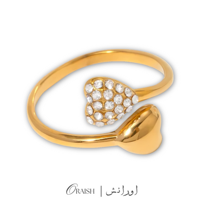 Rhinestone Open Ring
