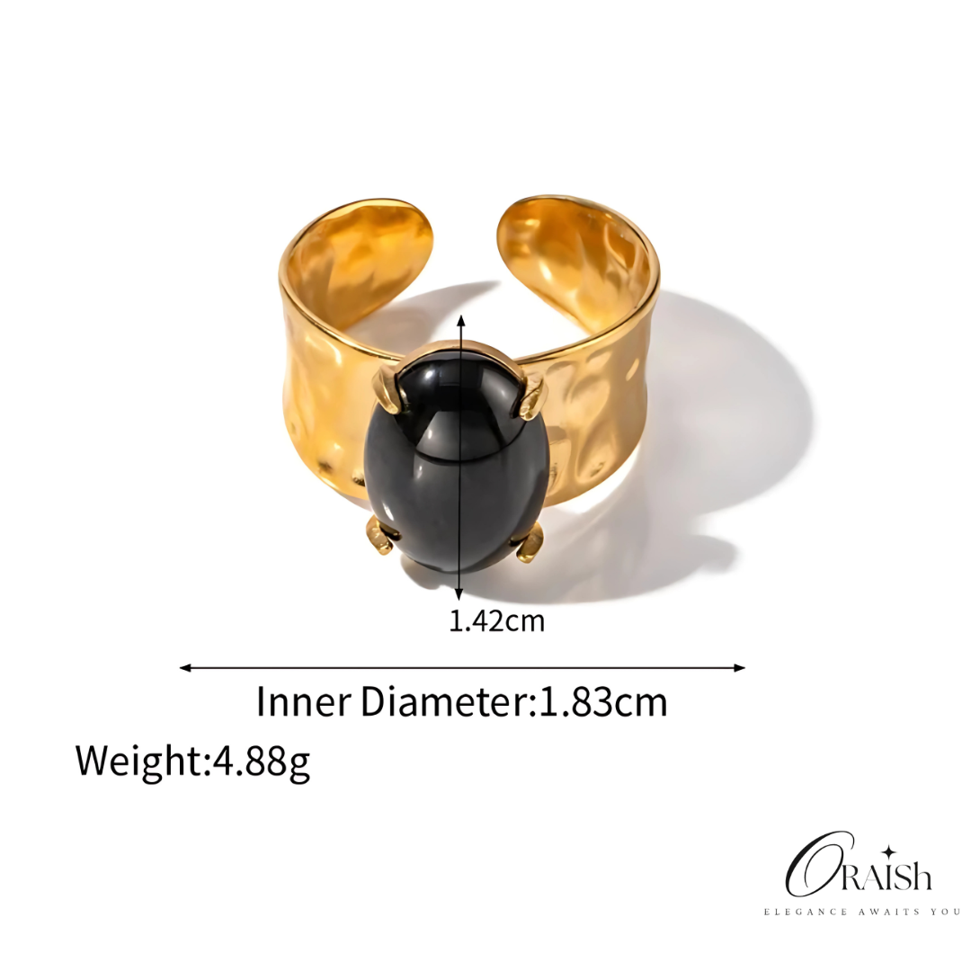 Charcoal Crush Ring - Oraish Store