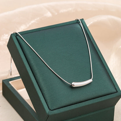 Clavicle Snake Bone Chain Necklace (Silver) - Oraish Store