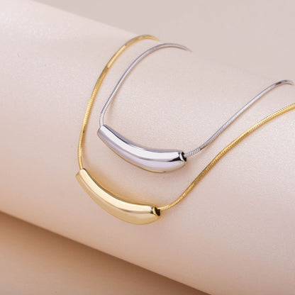 Clavicle Snake Bone Chain Necklace (Silver) - Oraish Store