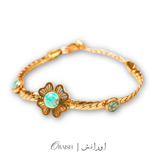 Turquoise Flower Bracelet