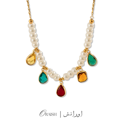 Pearl Zircon Necklace