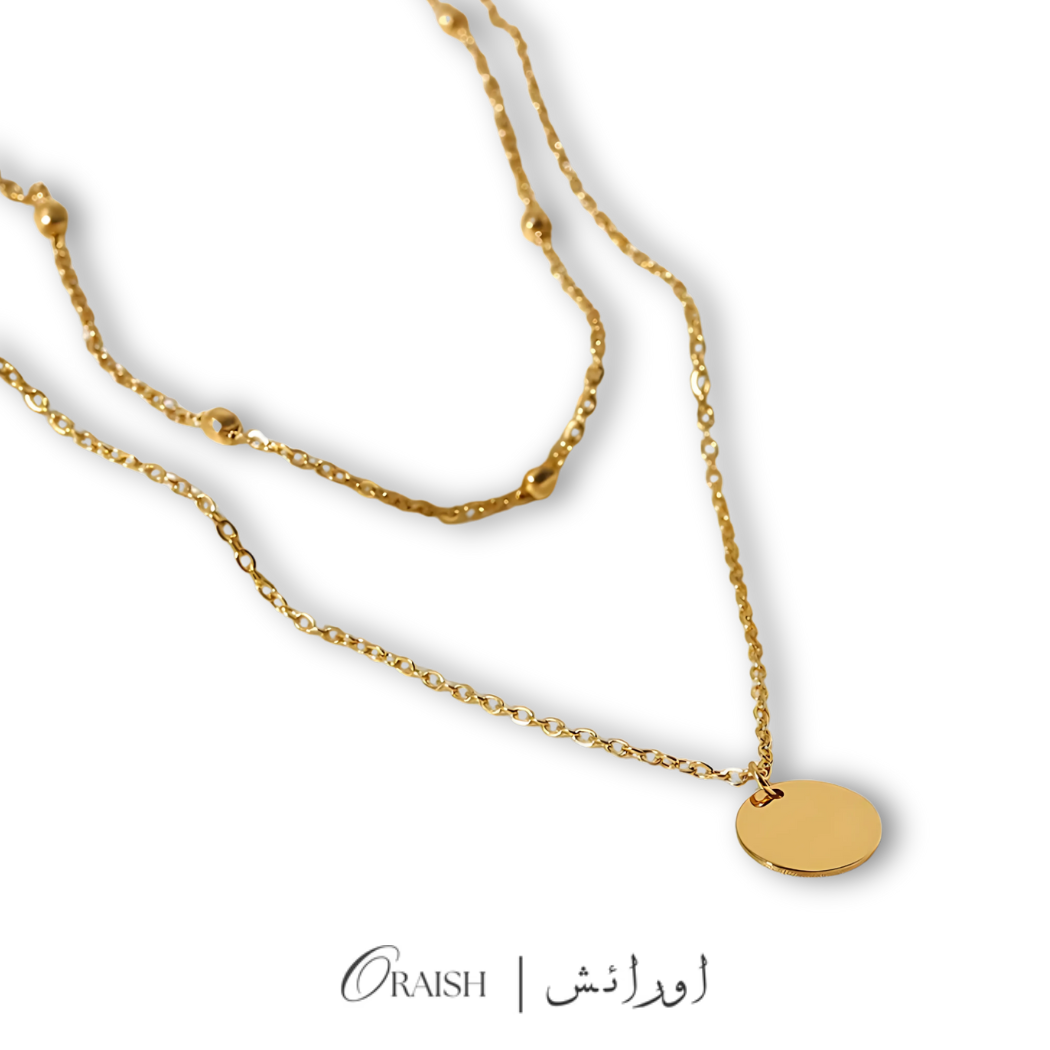 Dainty Coin double layer Chain