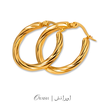 Twisted Circle Hoops